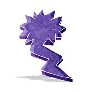 cartoon lightning bolt symbol N7