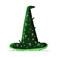cartoon spooky witch hat N4