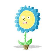 cartoon flower with face N9