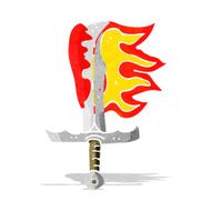 cartoon bloody sword N5