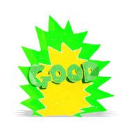 cartoon explosion good symbol