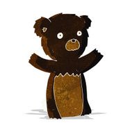 cartoon black bear cub N12