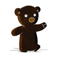 cartoon black bear cub N13