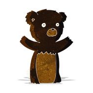 cartoon black bear cub N14