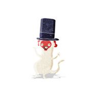 cartoon monkey in top hat N9