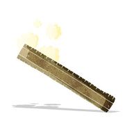 cartoon wooden ruler N3
