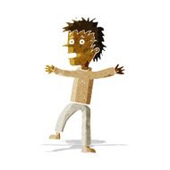 cartoon happy man N104