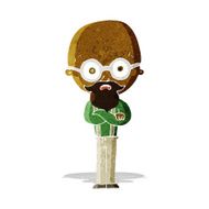 cartoon annoyed old man N12