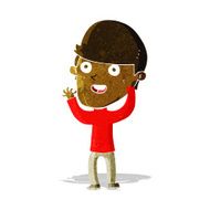 cartoon happy man N105