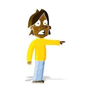 cartoon surprised man N32