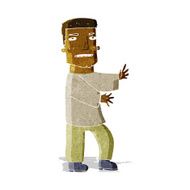 cartoon man gesturing N9