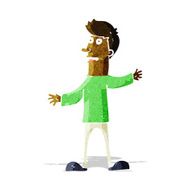 cartoon surprised man N33