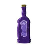 cartoon letter in a bottle N4