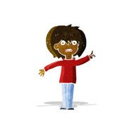 cartoon woman asking question N61