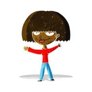 cartoon smug woman N3