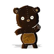 cute cartoon black bear N5