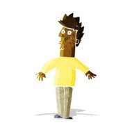 cartoon surprised man N35