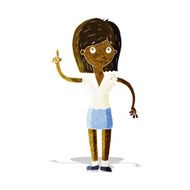 cartoon woman with idea N51