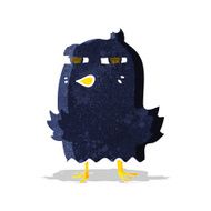 funny cartoon bird N59
