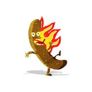 crazy cartoon sausage