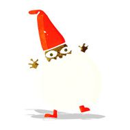 cartoon tiny santa N4