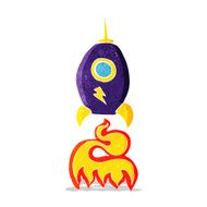 Cartoon Spaceship N14