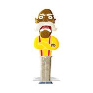 cartoon shocked old man N10
