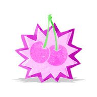 cartoon cherries symbol
