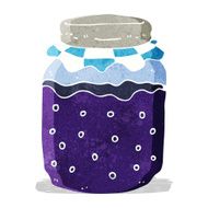 Cartoon Jam Jar N12