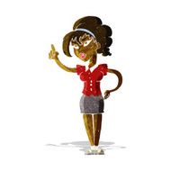 cartoon woman with idea N52