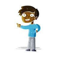 Cartoon Man Pointing N54