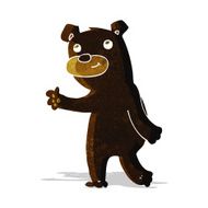 cute cartoon black bear N7