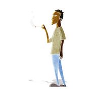 cartoon annoyed smoker N2