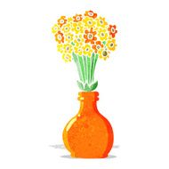 cartoon old glass vase N2