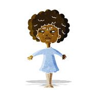 cartoon bitter old woman N3