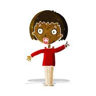 cartoon woman explaining her point N7