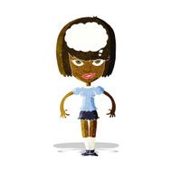 cartoon woman with idea N53