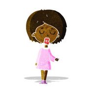 cartoon woman explaining her point N8