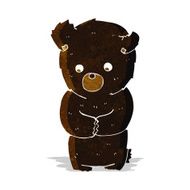 cute cartoon black bear N8