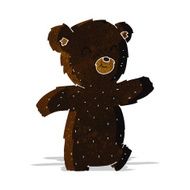 cute cartoon black bear N10