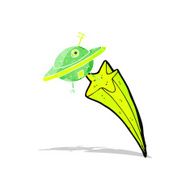 Cartoon Flying Saucer N2