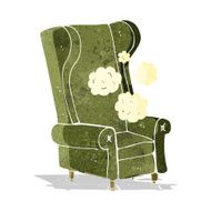 cartoon old chair N6
