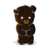 cute cartoon black bear N11