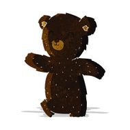 cute cartoon black bear N12