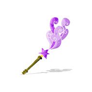 cartoon magic wand casting spell N2