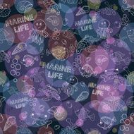 Seamless pattern Sea life