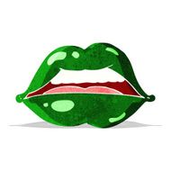 cartoon sexy halloween lips symbol N3
