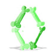 cartoon halloween bone number N21