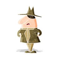 cartoon man in coat and hat N3