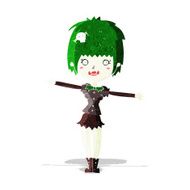 cartoon happy vampire girl N8